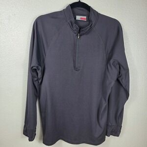 Craghoppers Insect Shield Quarter Zip Pullover Men Large Gray Performance